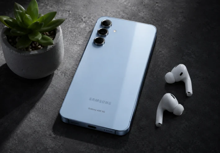 بطل الفئة المتوسطة: مراجعة شاملة ومبسطة لهاتف Samsung Galaxy A55 5G