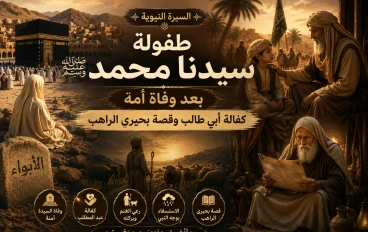 طفولة سيدنا محمد ﷺ بعد وفاة أمه.. كفالة أبي طالب وقصة بحيرى الراهب