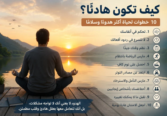 تعلم كيف تكون هادئ في حياتك اليومية
