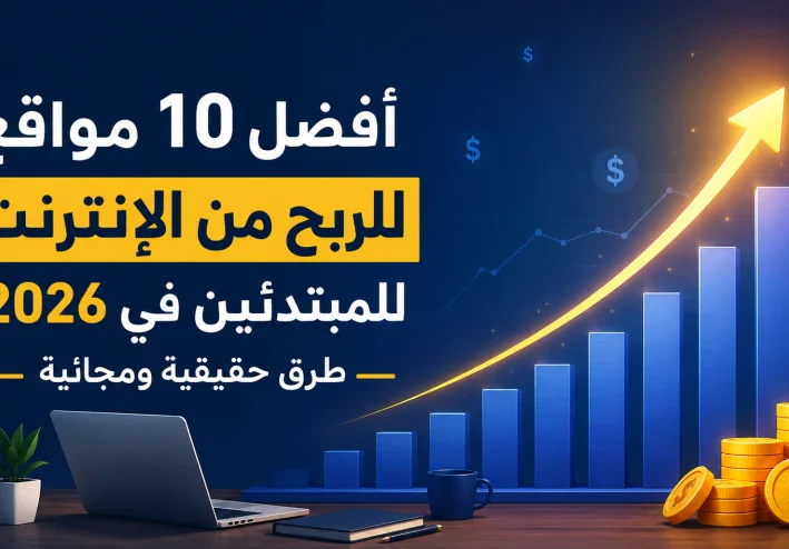 أفضل مواقع الربح من الإنترنت للمبتدئين في 2026 | دليل شامل لبدء أول دخل أونلاين