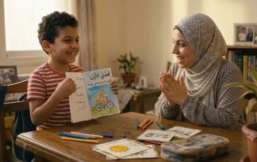 من الكلمة إلى القصة": حيلة تربوية ذكية لتأسيس طفلكِ في التعبير والكتابة الإبداعية