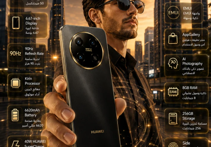 Huawei nova Y73.. هاتف هواوي الاقتصادي الذي يقدم بطارية عملاقة وشاشة كبيرة بسعر مناسب