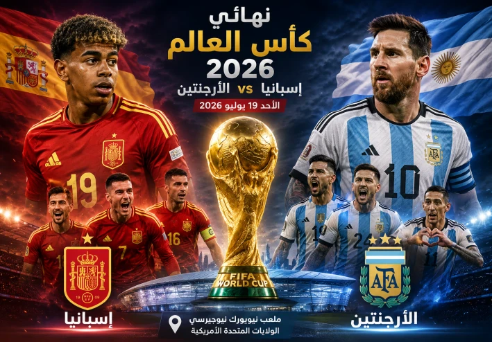 نهائي كأس العالم 2026 | آخر أخبار مباراة إسبانيا والأرجنتين والتشكيل المتوقع وتحليل شامل