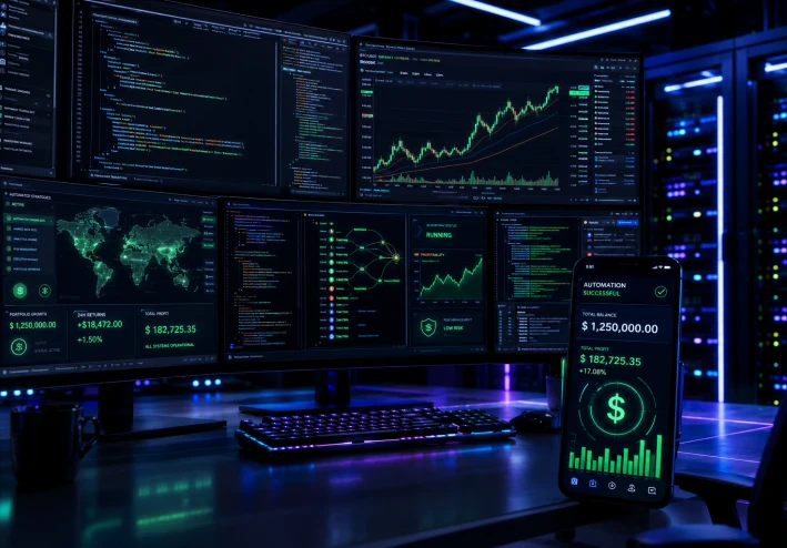 التداول الخوارزمي وصناعة المحتوى الآلي: كيف تبرمج أصولاً رقمية تدر دخلاً مستقلاً؟