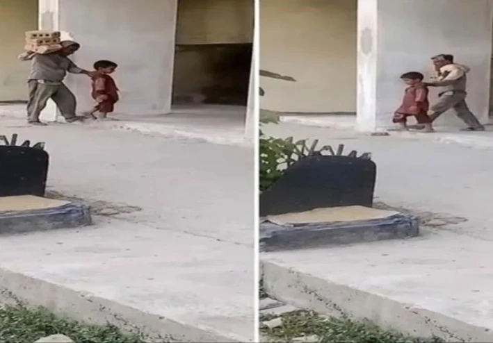 كفيف مصري يعمل في البناء وابنه يقوده.. قصة هزت مواقع التواصل