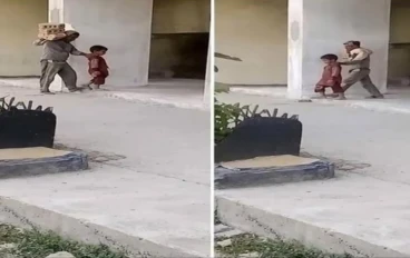 كفيف مصري يعمل في البناء وابنه يقوده.. قصة هزت مواقع التواصل