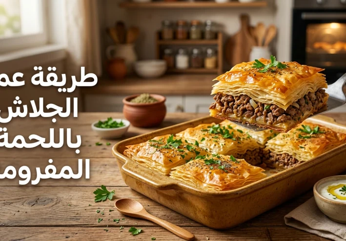 طريقة عمل الجلاش باللحم المفروم.. وصفة شهية ومقرمشة بخطوات سهلة ونتيجة مضمونة