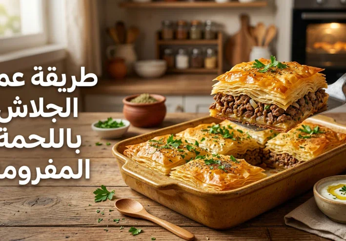 طريقة عمل الجلاش باللحم المفروم.. وصفة شهية ومقرمشة بخطوات سهلة ونتيجة مضمونة