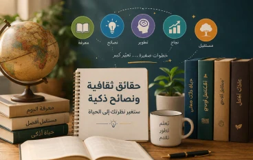 حقائق ثقافية ونصائح ذكية ستغير نظرتك إلى الحياة