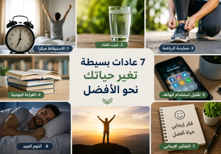 7 عادات بسيطة تغير حياتك نحو الأفضل