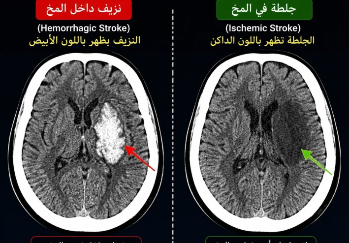 تعمل ايه لو شكيت في جلطه في المخ "Stroke"