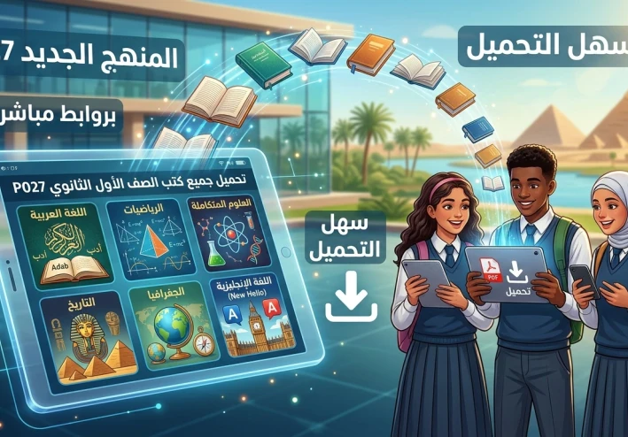 تحميل جميع كتب الصف الأول الثانوي 2027 المنهج الجديد PDF