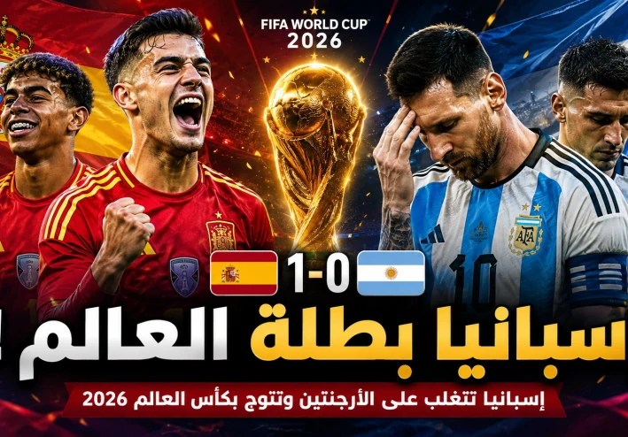 إسبانيا تعانق المجد العالمي.. سقوط الأرجنتين وولادة بطل جديد في كأس العالم 2026