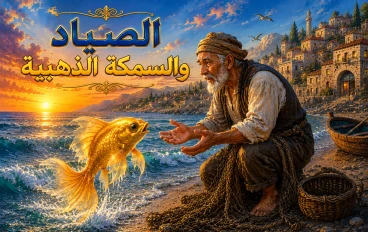 قصة الصياد والسمكة الذهبية 