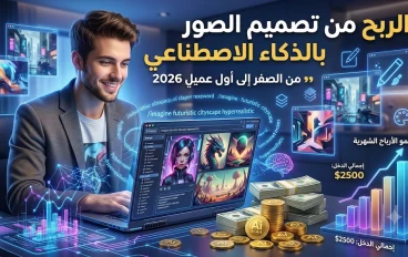 كيف تكسب المال من تصميم الصور بالذكاء الاصطناعي بدون خبرة؟ دليل المبتدئين لتحقيق أول دخل في 2026