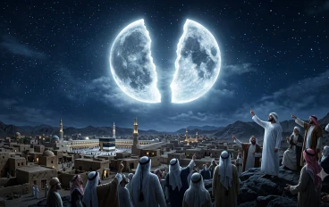 "حدثت بالفعل في سماء مكة.. كيف انشق القمر نصفين؟ وهل هذه المعجزة تعني أن النهاية قد اقتربت؟ "