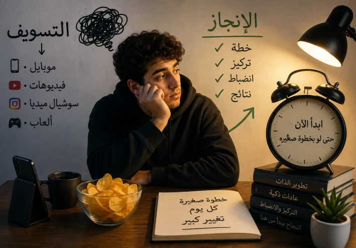 ليه بتأجل دايمًا؟ الحقيقة اللي محدش قالهالك عن التسويف