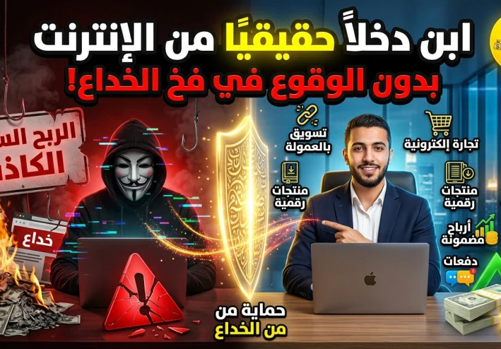 كيف تبني مصدر دخل حقيقي من الإنترنت دون الوقوع في فخ الخداع؟