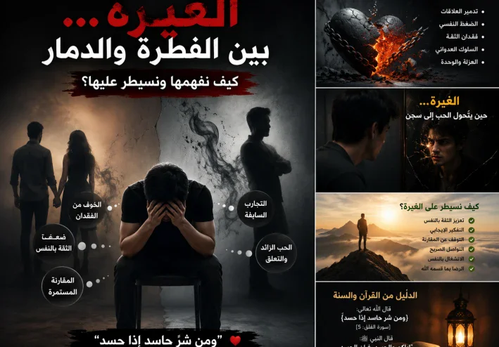الغيرة… نار صامتة تحرق القلب والعلاقات