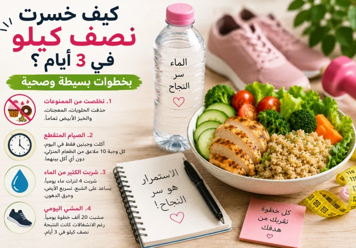 السر ليس في الحرمان: هكذا خسرت نصف كيلو في 3 أيام!