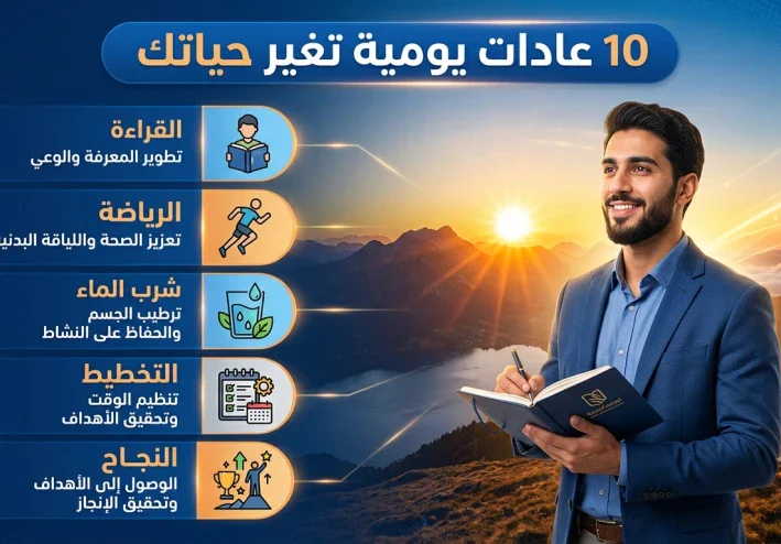 10 عادات يومية تغير حياتك نحو الأفضل