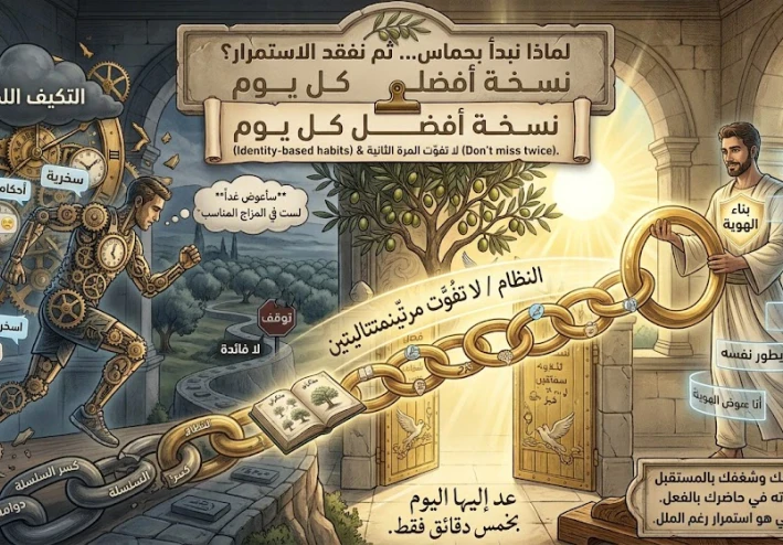لماذا نبدأ بحماس... ثم نفقد الاستمرار؟