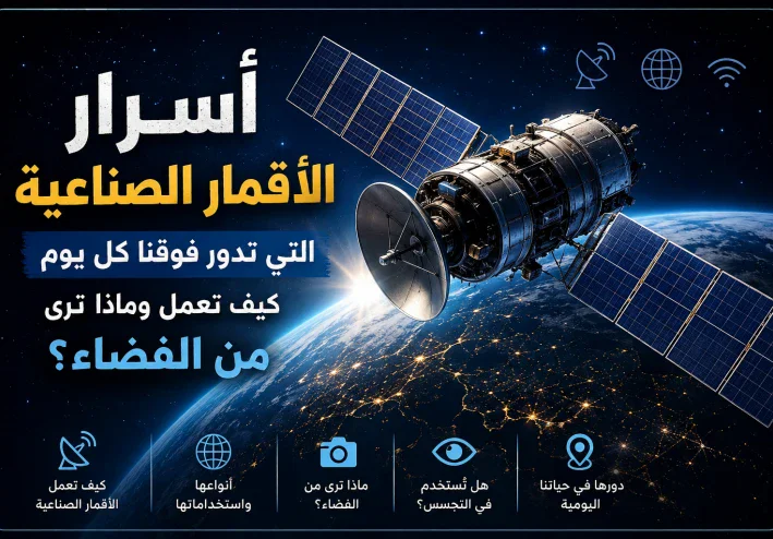 🛰️ أسرار الأقمار الصناعية التي تدور فوقنا كل يوم.. كيف تعمل وماذا ترى من الفضاء؟