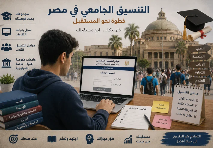 التنسيق الجامعي في مصر.. البوابة التي تحدد مستقبل الطلاب