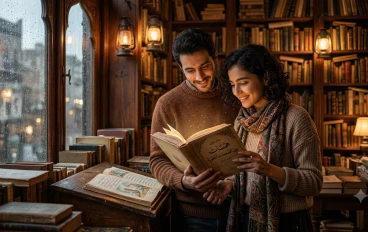 همسات بين صفحات مطوية وغرام على هامش كتاب
