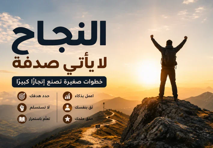 النجاح لا يأتي صدفة: خطوات صغيرة تصنع إنجازًا كبيرًا