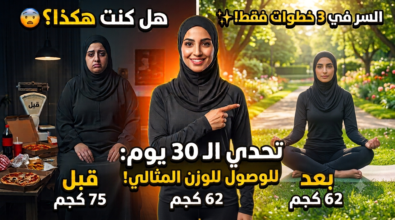 صورة مقال كيف تخسي بذكاء من بيتك؟ (دليل عملي سريع)