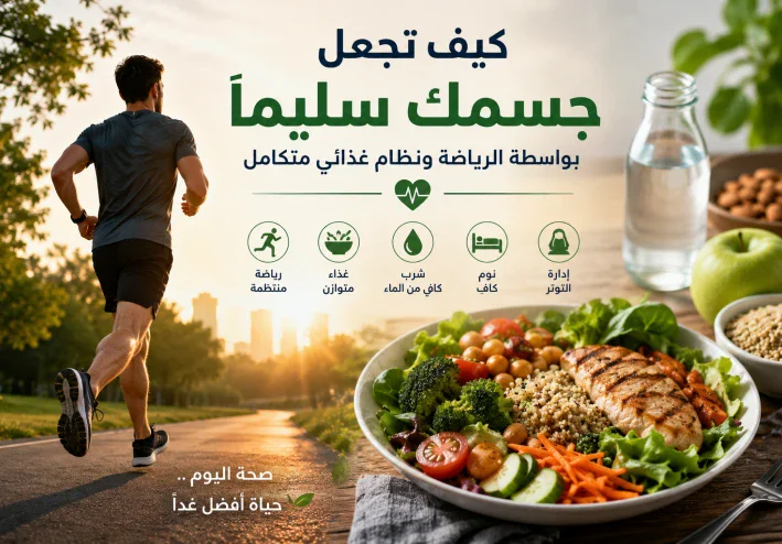 كيف تجعل جسمك سليمًا بواسطة الرياضة ونظام غذائي متكامل