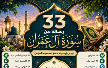 33 رسالة من سورة آل عمران.. دروس إيمانية تصنع شخصية المؤمن