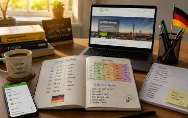 دليل تعلم اللغة الألمانيّة: أسرار وفنيات الوسائل المساعدة لاجتياز مستوى A1