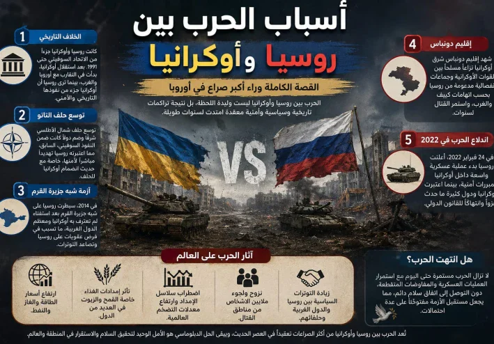 روسيا و اوكرانيا لماذا اندلعت الحرب التى غيرت العالم ؟