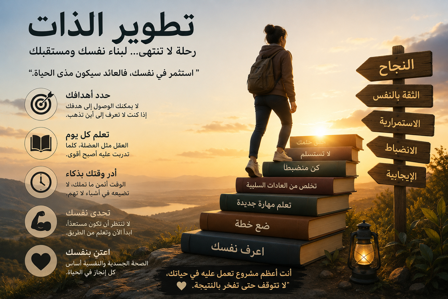 صورة مقال رحلة تطوير الذات: كيف تصبح أفضل نسخة من نفسك؟