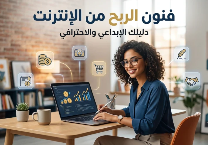من الشاشه الى البنك : دليلك الشامل لتحويل وقتك على الانترنت الى الاستقلال الكامل ماديا