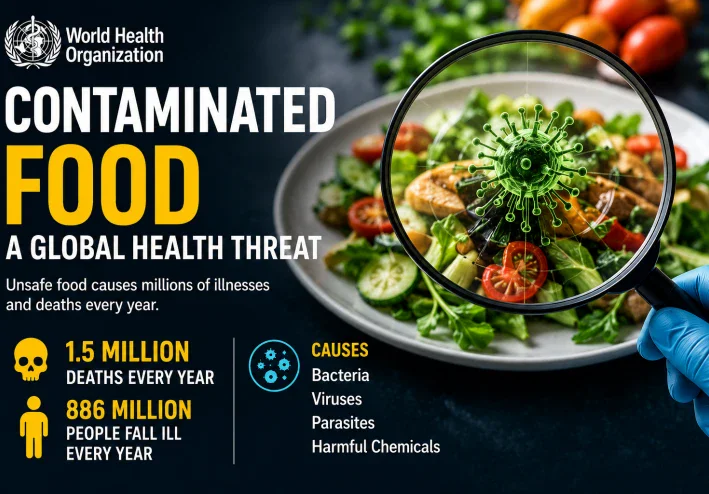 WHO Warns Contaminated Food Causes 1.5 Million Deaths Annually, with Children Most at Risk