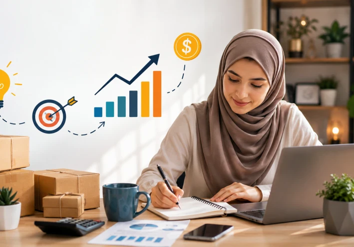 كيف تبدأ مشروعًا صغيرًا من المنزل بأقل تكلفة وتحقق أول أرباحك؟