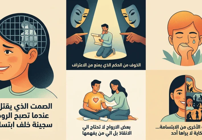 الصمت الذي يقتل... عندما تصبح الروح سجينة خلف ابتسامة