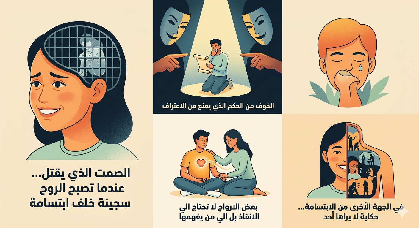 صورة مقال الصمت الذي يقتل... عندما تصبح الروح سجينة خلف ابتسامة