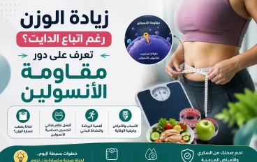 زيادة الوزن رغم اتباع الدايت؟ تعرف على دور مقاومة الأنسولين