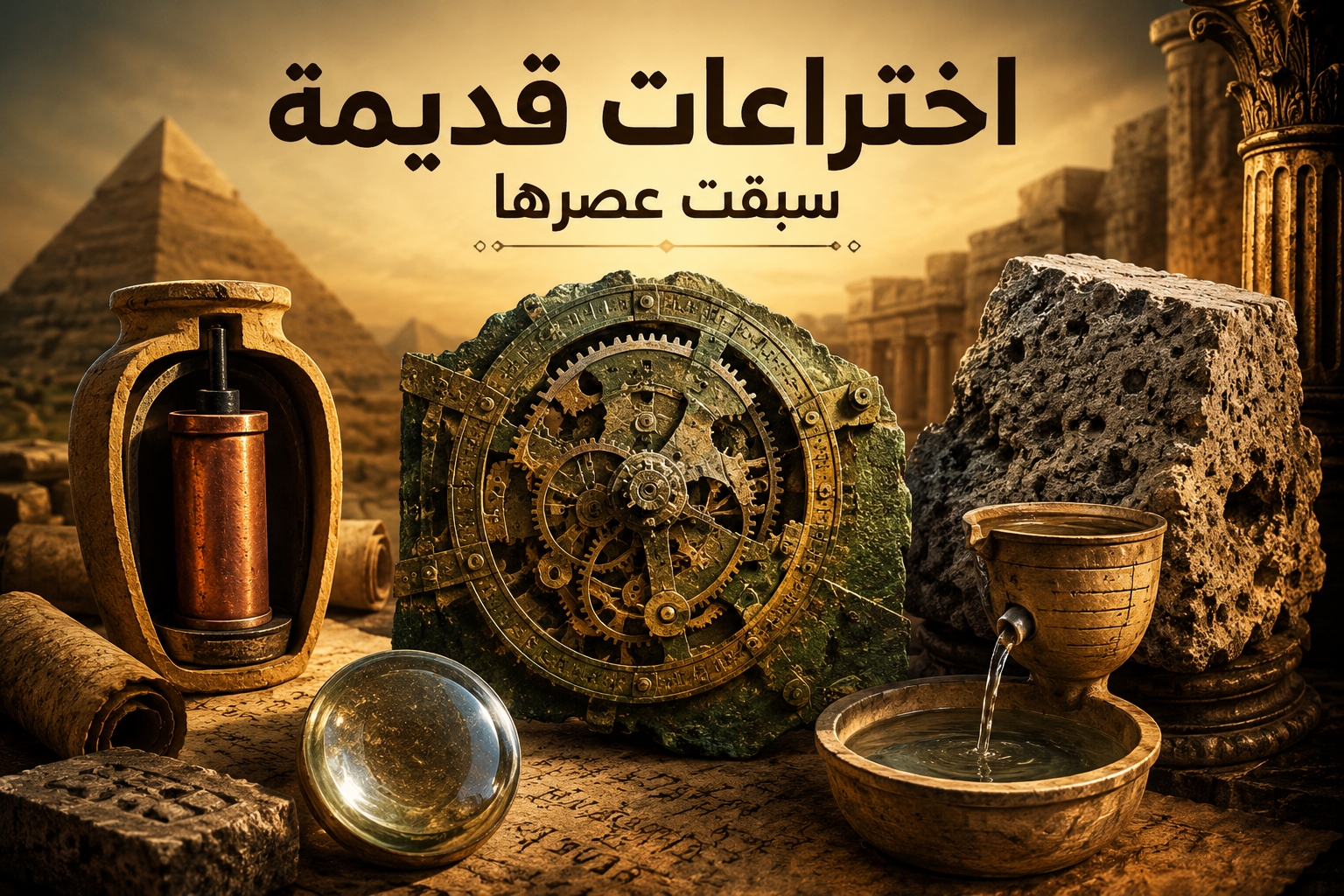 🏛️ اختراعات قديمة سبقت عصرها بآلاف السنين.. أسرار أذهلت العلماء حتى اليوم 🤯