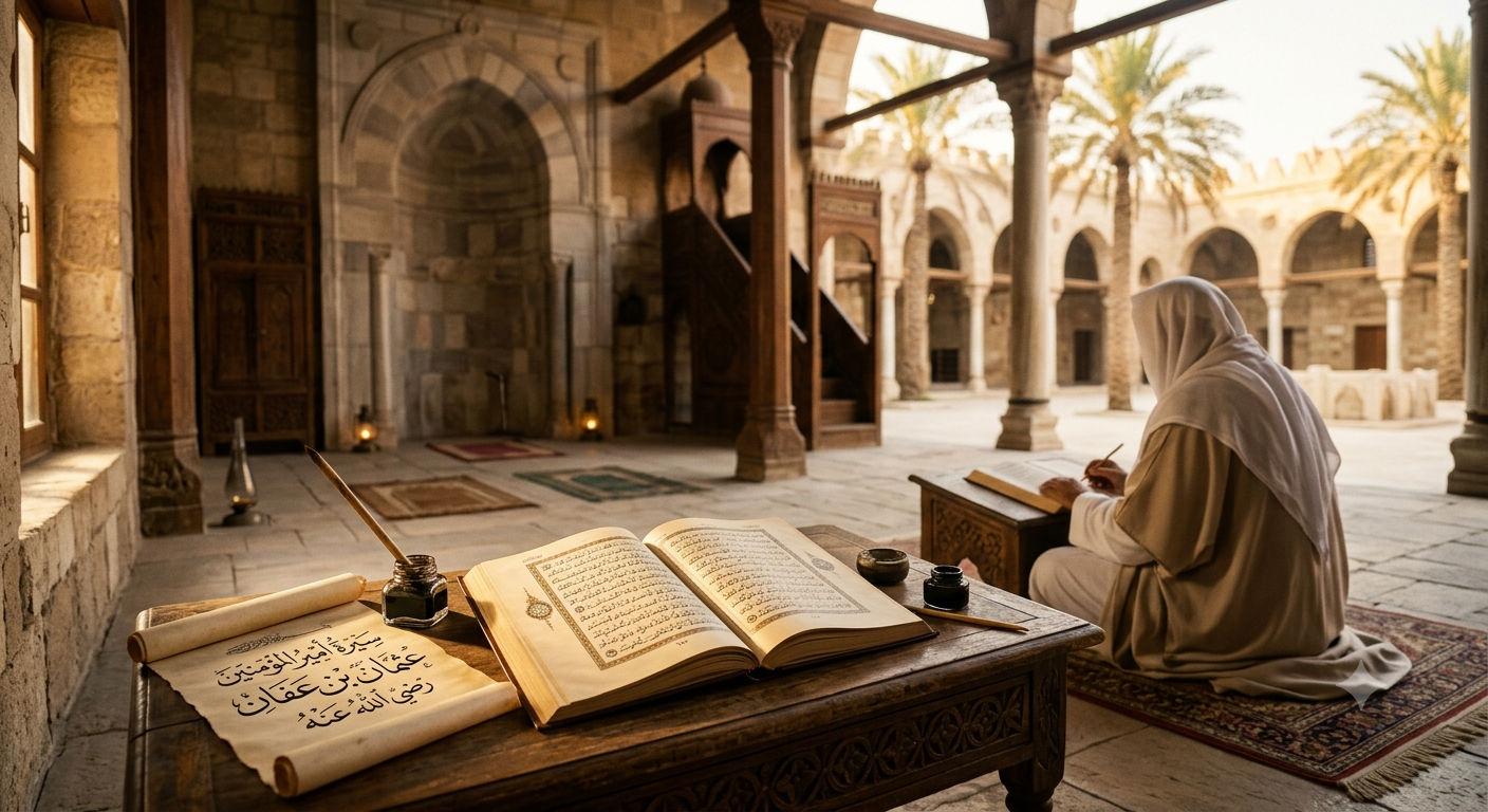 سيدنا عثمان بن عفان رضي الله عنه: السيرة الكاملة وأهم إنجازاته وسبب لقبه بذي النورين