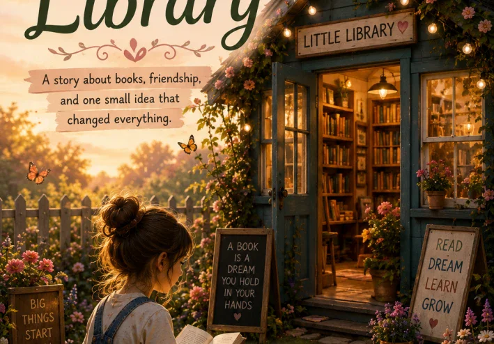 تعلم الإنجليزية من خلال قصة قصيرة: The Little Library (مع الترجمة والكلمات الجديدة)