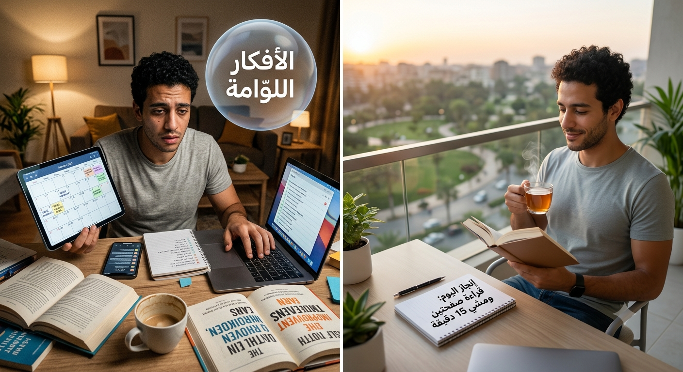 صورة مقال ​فخ "التطوير المستمر": لماذا لم تعد تكفينا المقاطع التحفيزية، وكيف ننجز حقاً؟