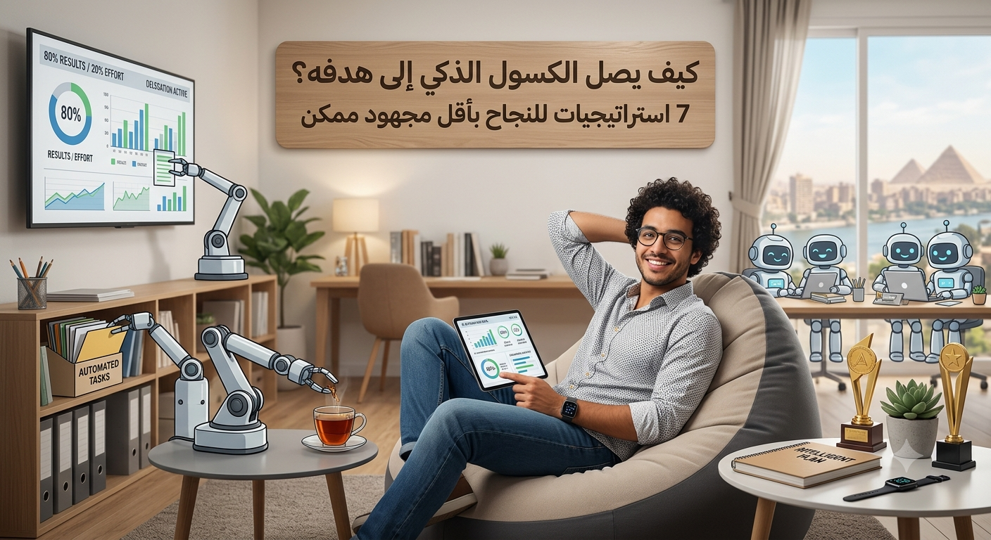 كيف يصل الكسول الذكي إلي هدفه ؟ 7 إستراتيجيات للنجاح ب أقل مجهود ممكن 