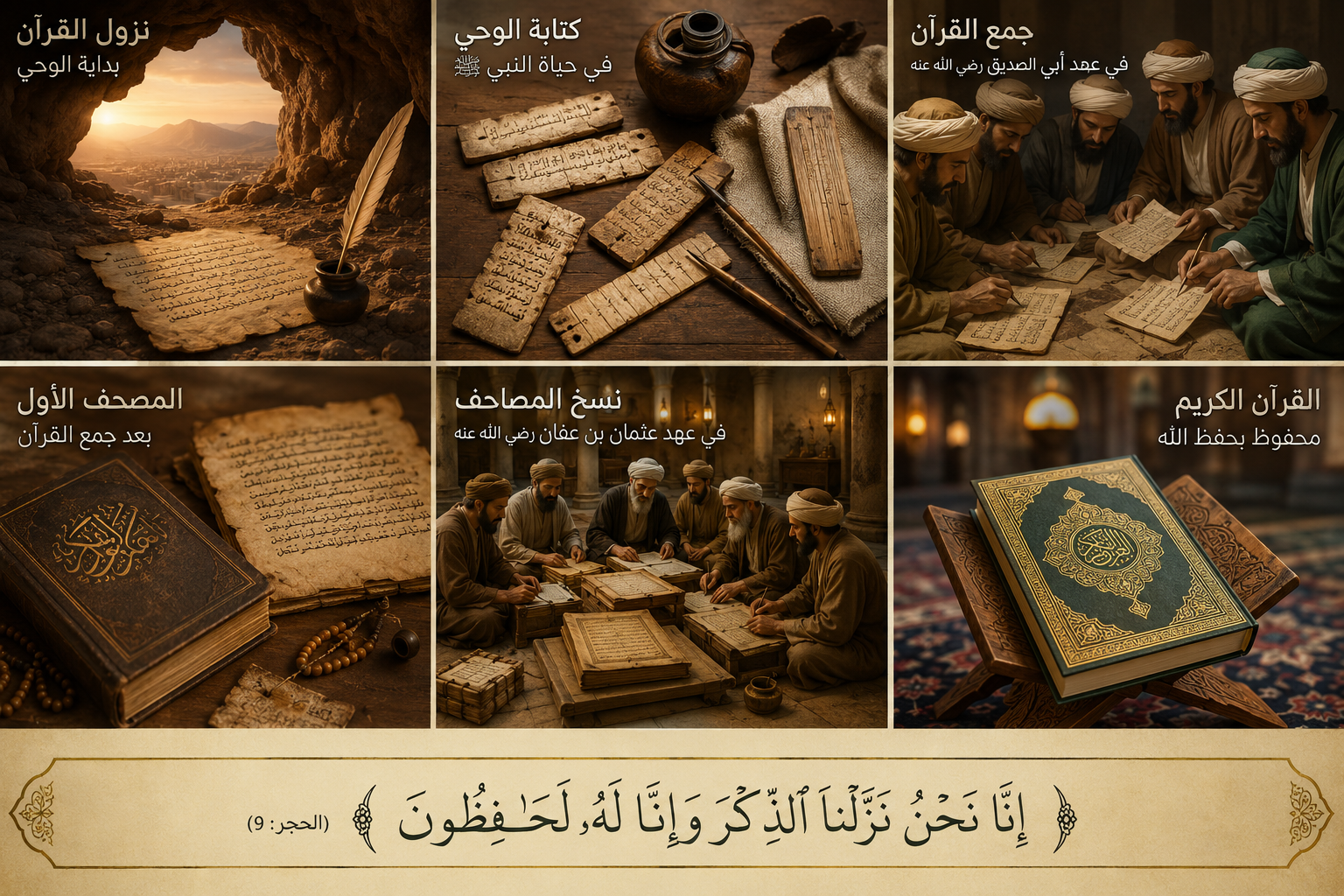 صورة مقال كيف تم جمع القرآن الكريم؟ القصة الكاملة لحفظ كتاب الله منذ نزوله حتى جمعه في المصحف