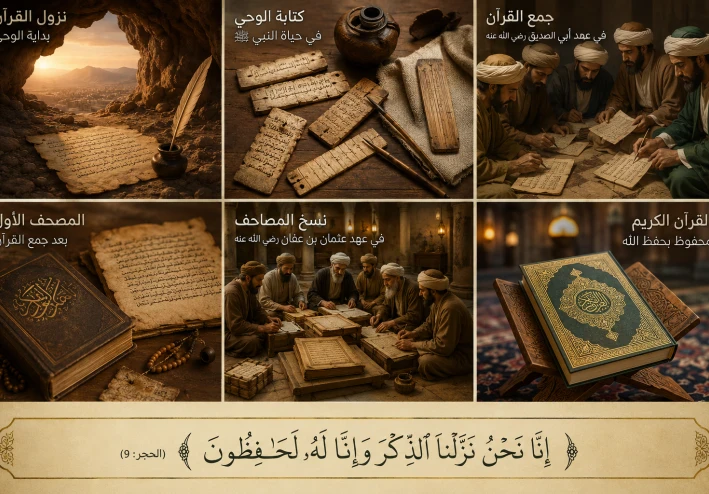 كيف تم جمع القرآن الكريم؟ القصة الكاملة لحفظ كتاب الله منذ نزوله حتى جمعه في المصحف