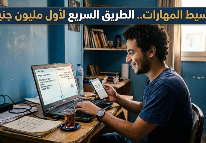 💸 إزاي تبقى وسيط مهارات وتكسب من غير ما تعرف أي حاجة؟ (المشروع اللي هيكسبك مليون في 2026)